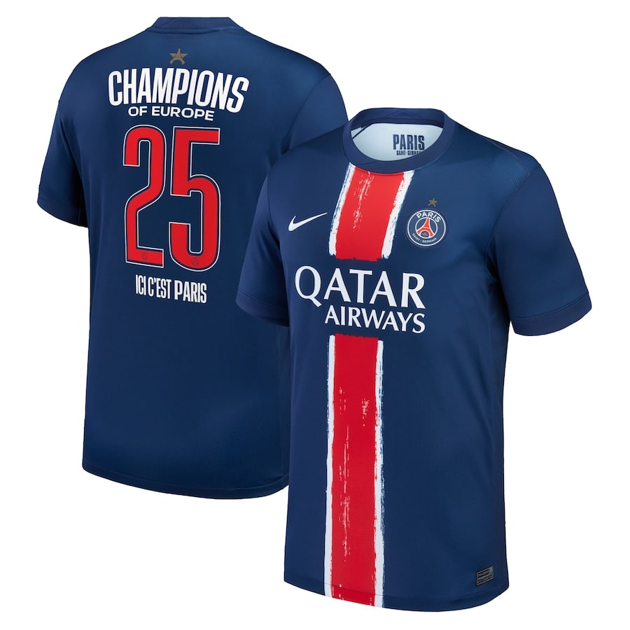 Maillot Match PSG Champions D’Europe 2025 1 Etoile