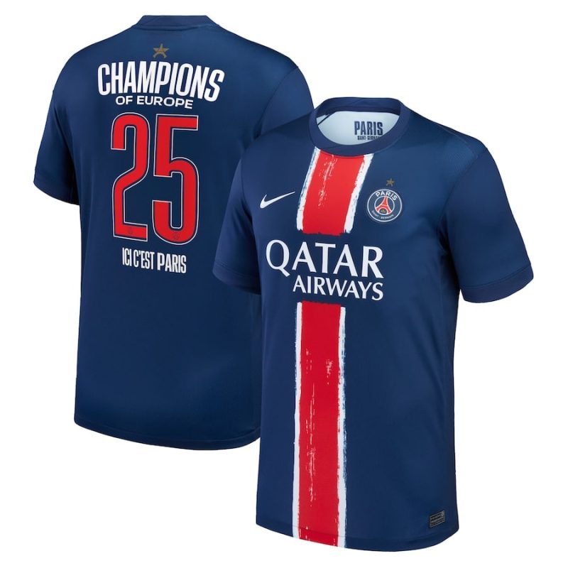 Maillot Match PSG Champions D’Europe 2025 1 Etoile