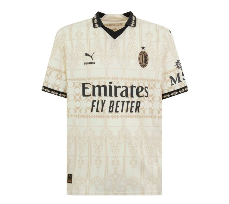 Maillot Milan AC 2023 2024 Fourth X Pleasures Blanc