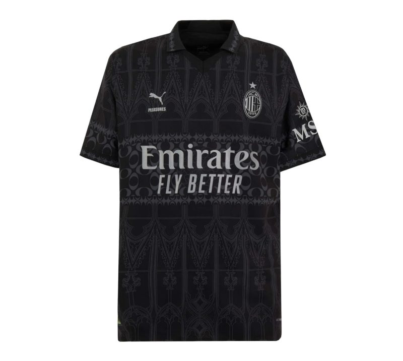 Maillot Milan AC 2023 2024 Fourth X Pleasures Noir
