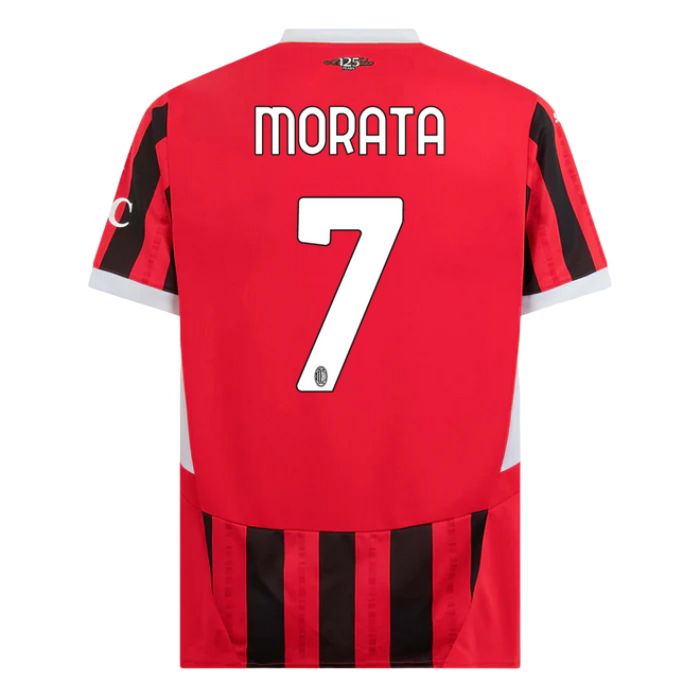 Maillot Milan AC Domicile 2024 2025 Morata Maillot Milan AC Domicile 2024 2025 Morata