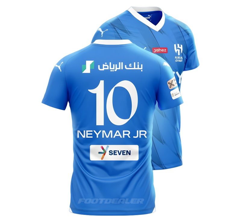 MAILLOT NEYMAR JR AL HILAL DOMICILE 2023 2024 ENFANT