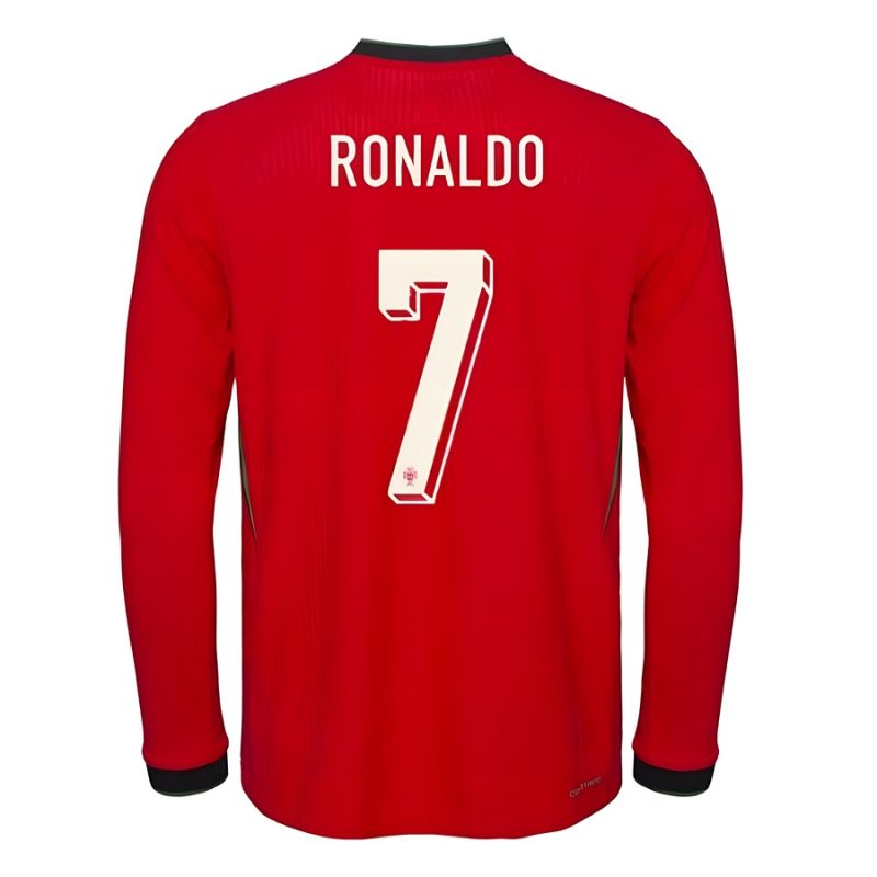 Maillot Portugal Domicile 2025 2026 Ronaldo Manches Longues Maillot Portugal Domicile 2025 2026 Ronaldo Manches Longues