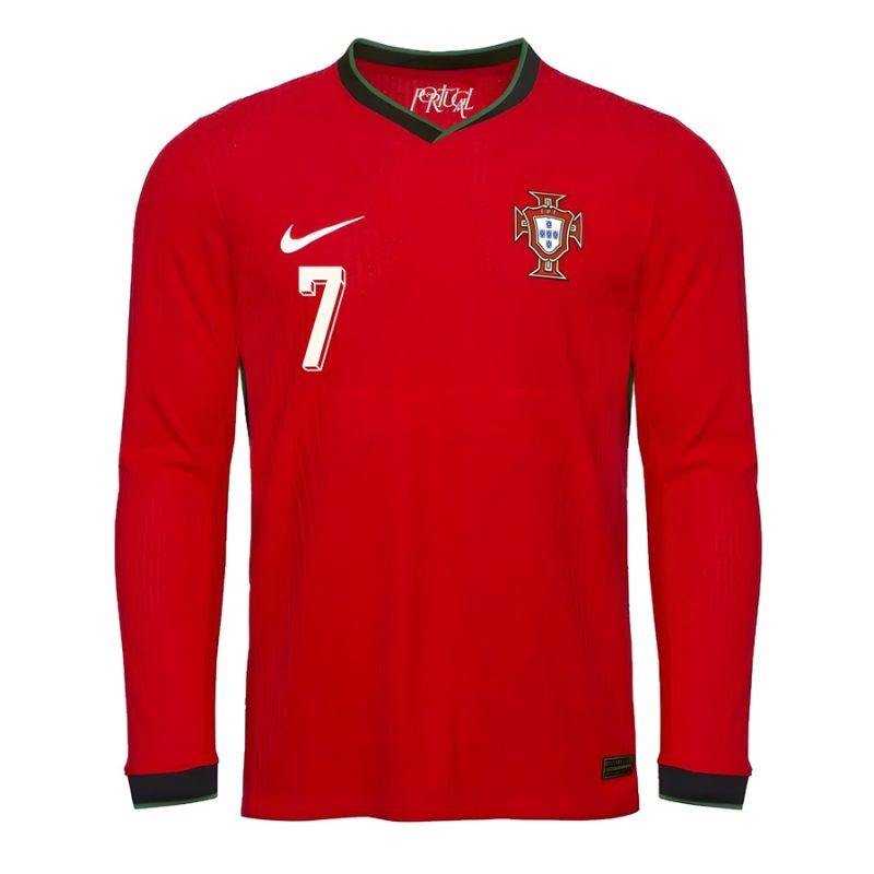 Maillot Portugal Domicile 2025 2026 Ronaldo Manches Longues Maillot Portugal Domicile 2025 2026 Ronaldo Manches Longues