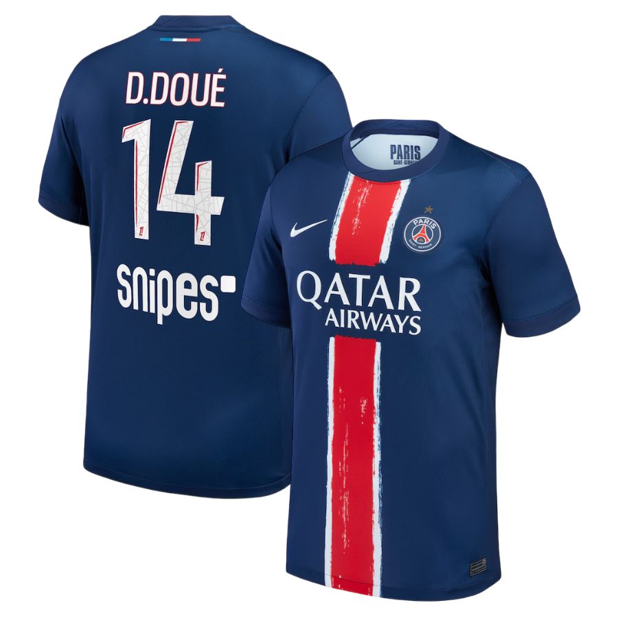 Maillot PSG Domicile 2024 2025 Désiré Doué 1 Etoile