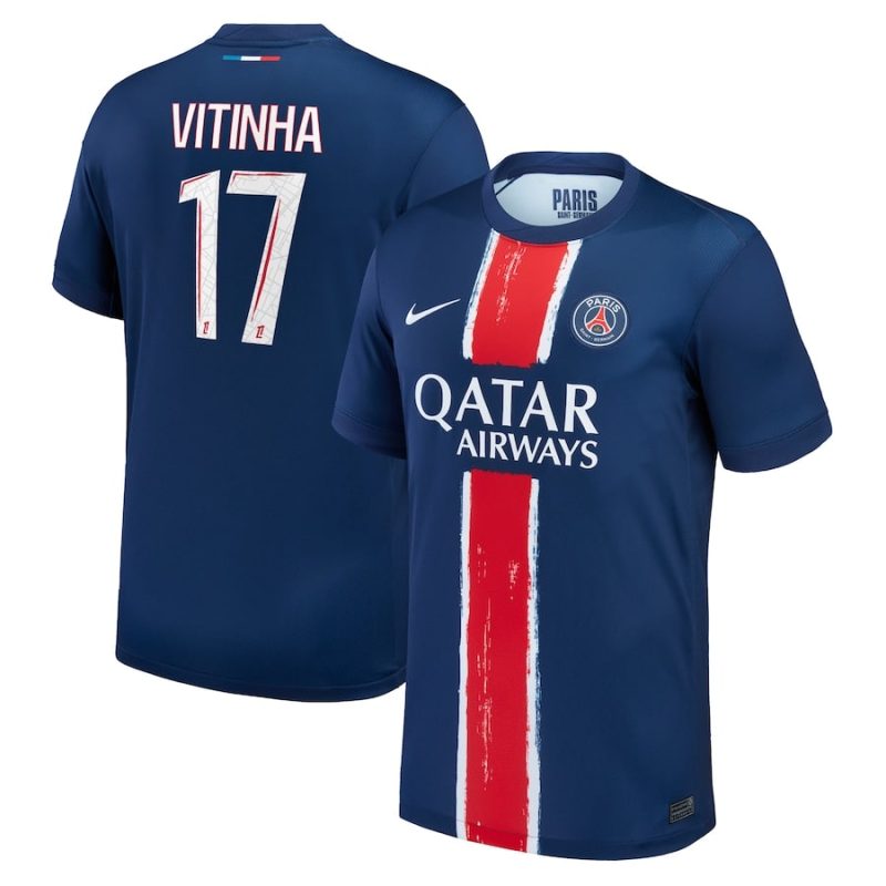Maillot PSG Domicile 2024 2025 Vitinha Maillot PSG Domicile 2024 2025 Vitinha