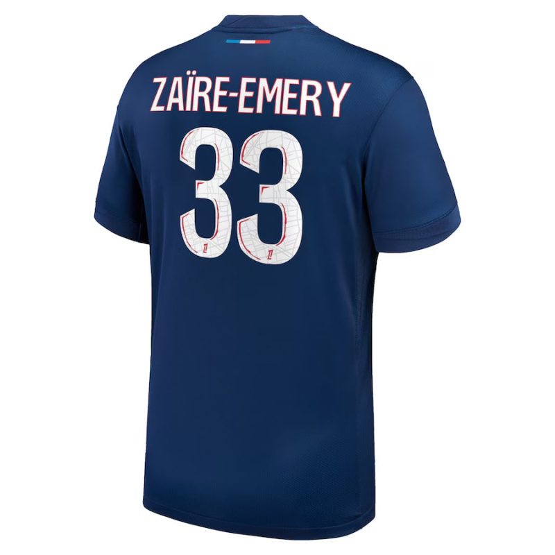 Maillot PSG Domicile 2024 2025 Zaire Emery 1 Etoile