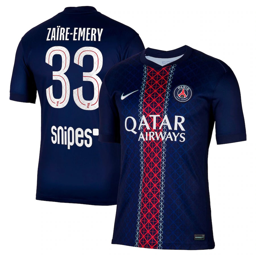 Maillot PSG Domicile 2025 2026 Zaire Emery