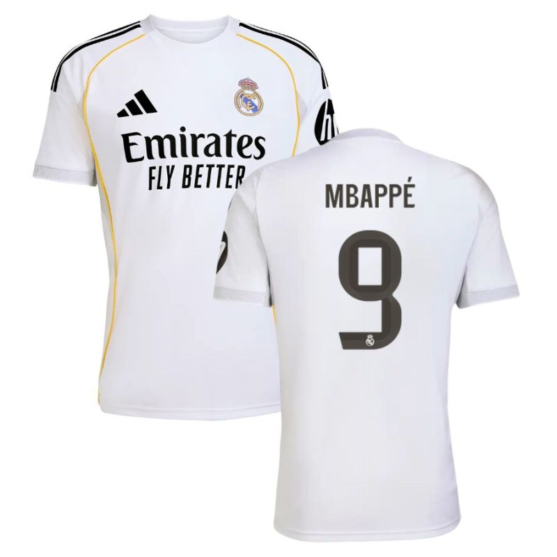 Maillot Real Madrid Domicile 2025 2026 Mbappe