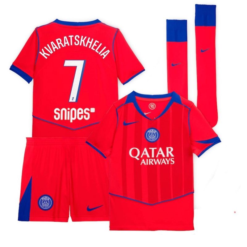 Maillot Kit Enfant PSG Third 2025 2026 Kvaratskhelia Maillot Kit Enfant PSG Third 2025 2026 Kvaratskhelia