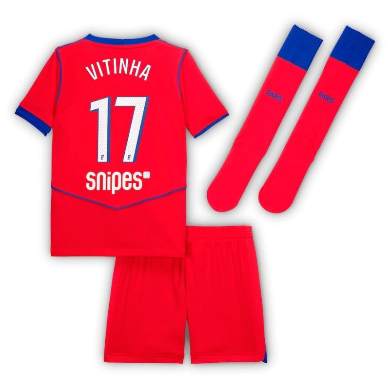 Maillot Kit Enfant PSG Third 2025 2026 Vitinha Maillot Kit Enfant PSG Third 2025 2026 Vitinha