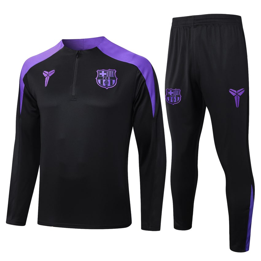 Survetement Barca Training 2025 2026 Noir Violet