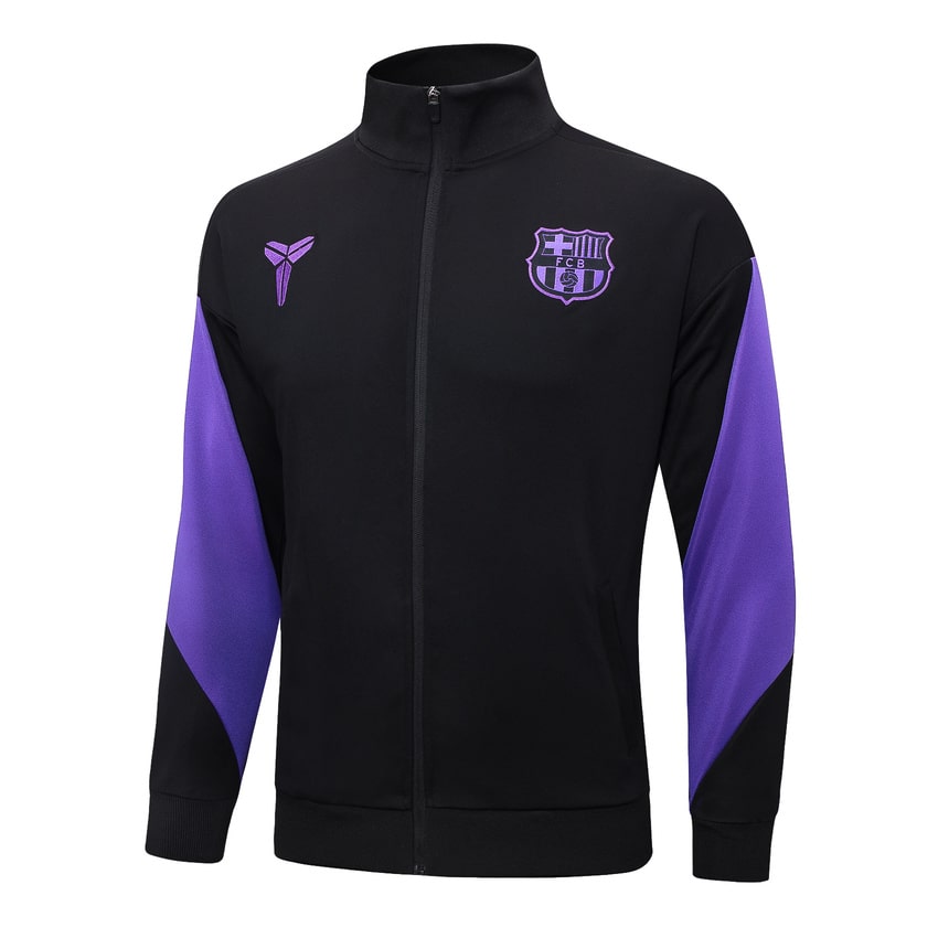 Survetement-Barca-Veste-2025-2026-Noir-Violet-2 Survetement Barca Veste 2025 2026 Noir Violet 2