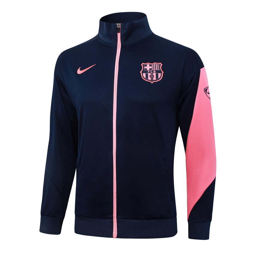 Survetement Barca Veste 2025 2026 Bleu Rose