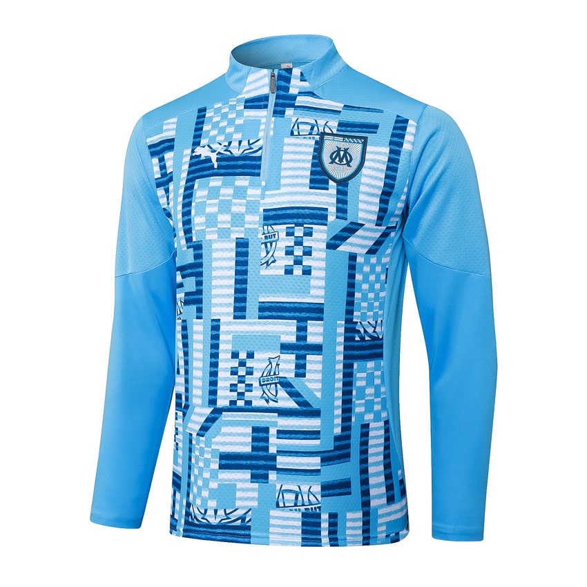 Survetement OM Training 2024 2025 Bleu Ciel