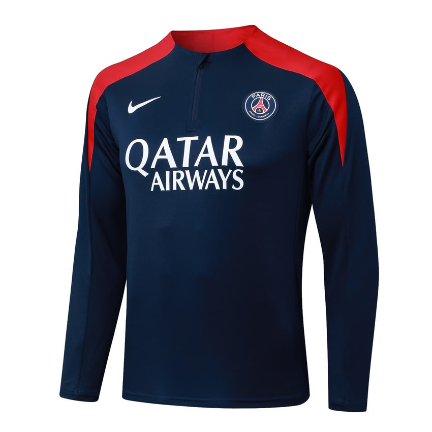 Survetement PSG Training 2025 2026 Bleu Rouge