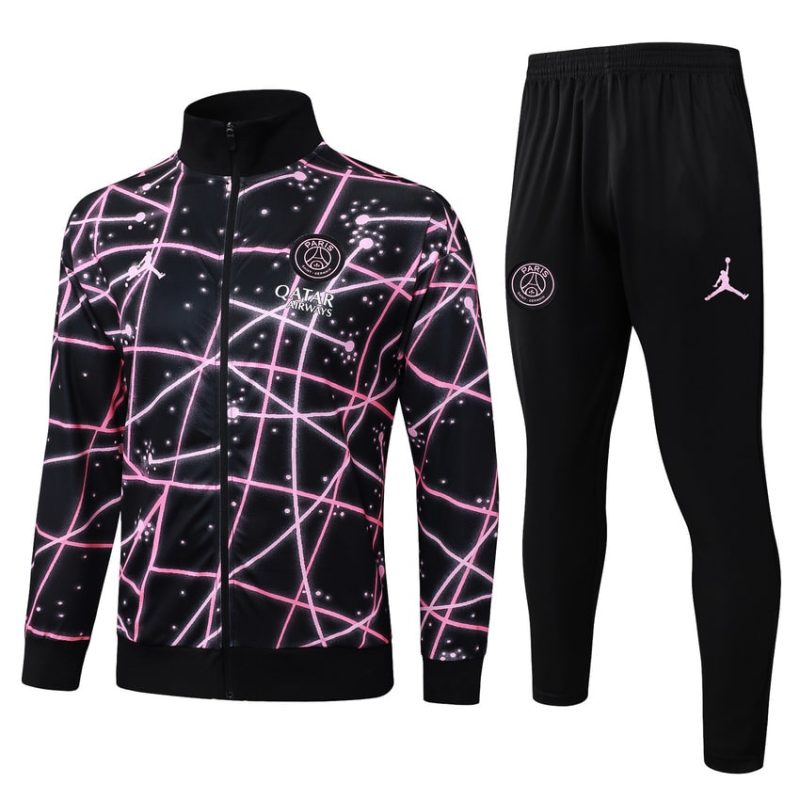 Survetement PSG Veste 2025 2026 Noir Rose
