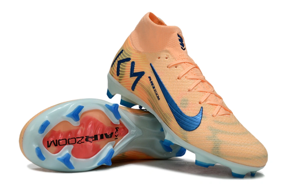 N. Air Zoom Mercurial Superfly 10 Elite FG Mbappé Personal Edition – Melon Tint / Neo Turquoise / Igloo