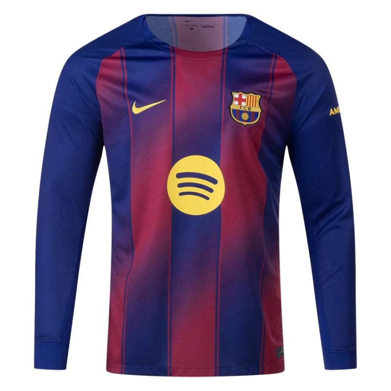 Maillot Barca 2025 2026 Domicile Manches Longues