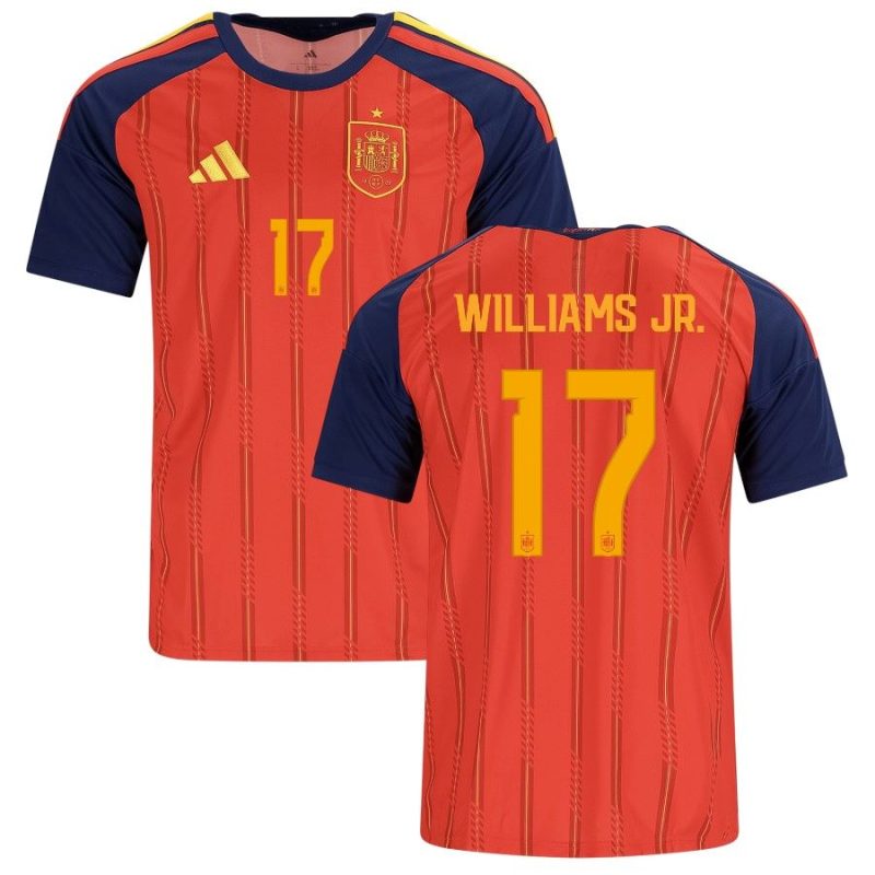 Maillot Espagne Domicile 2026 2027 Williams Jr. Maillot Espagne Domicile 2026 2027 Williams Jr.