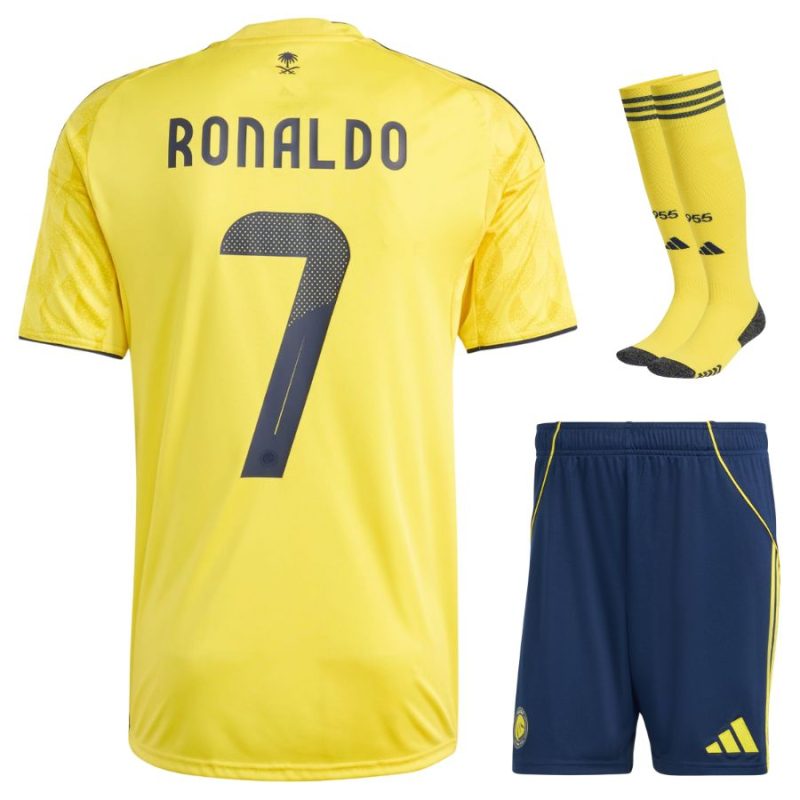 Maillot Kit Enfant Al Nassr Domicile 2025 2026 Ronaldo Maillot Kit Enfant Al Nassr Domicile 2025 2026 Ronaldo