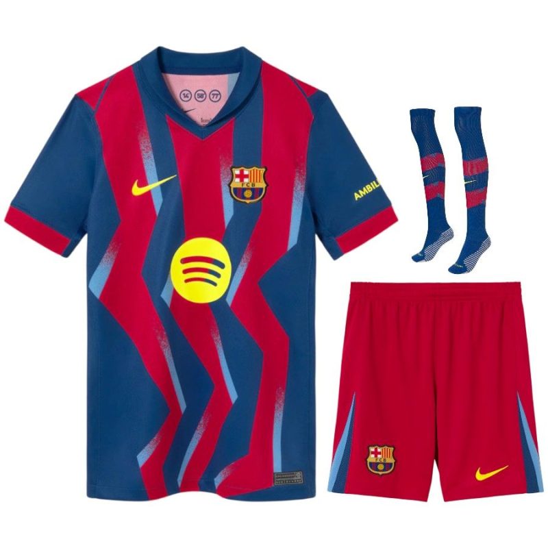 Maillot Kit Enfant Barca 2025 2026 Fourth Maillot Kit Enfant Barca 2025 2026 Fourth