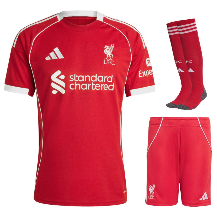 Maillot Kit Enfant Liverpool Domicile 2025 2026 Maillot Kit Enfant Liverpool Domicile 2025 2026