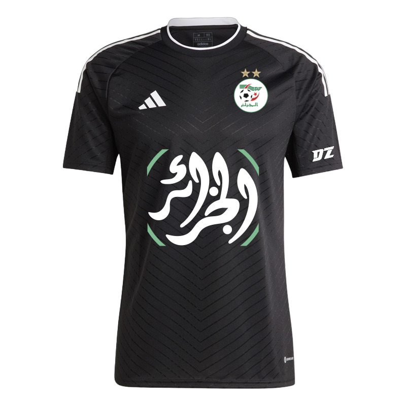 Maillot Algerie Palestine 2023 Noir Brillant