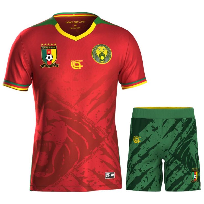 Maillot Kit Enfant Cameroun Exterieur 2025 2026 Maillot Kit Enfant Cameroun Exterieur 2025 2026