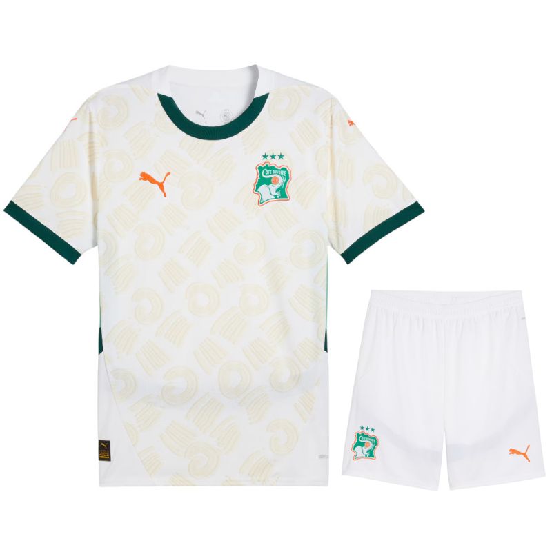 Maillot Kit Enfant Cote d’Ivoire 2024 2025 Exterieur Maillot Kit Enfant Cote d’Ivoire 2024 2025 Exterieur