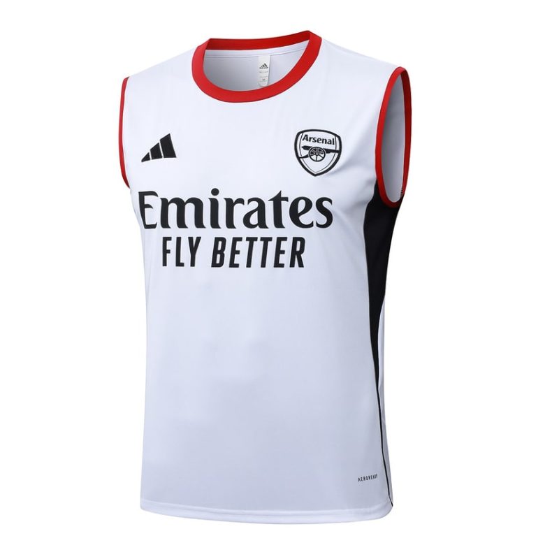 Debardeur Short Arsenal 2025 2026 Blanc Rouge