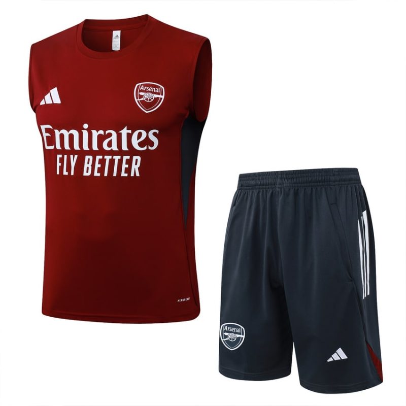 Debardeur Short Arsenal 2025 2026 Rouge Bleu Debardeur Short Arsenal 2025 2026 Rouge Bleu