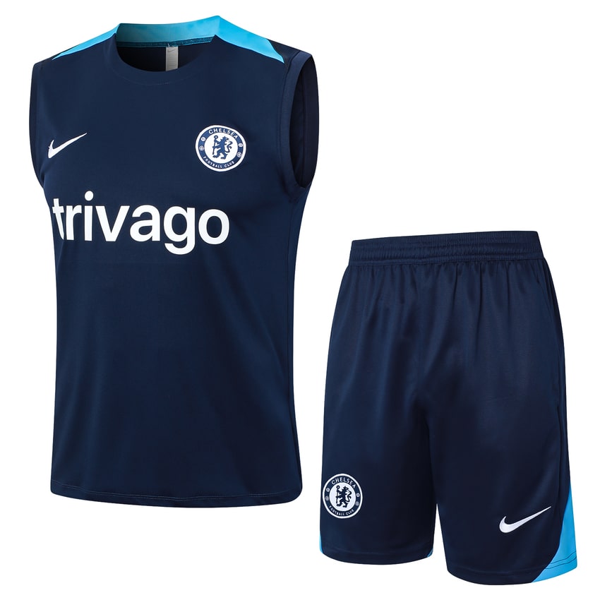 Debardeur Short Chelsea 2024 2025 Bleu Foncé Debardeur Short Chelsea 2024 2025 Bleu Foncé