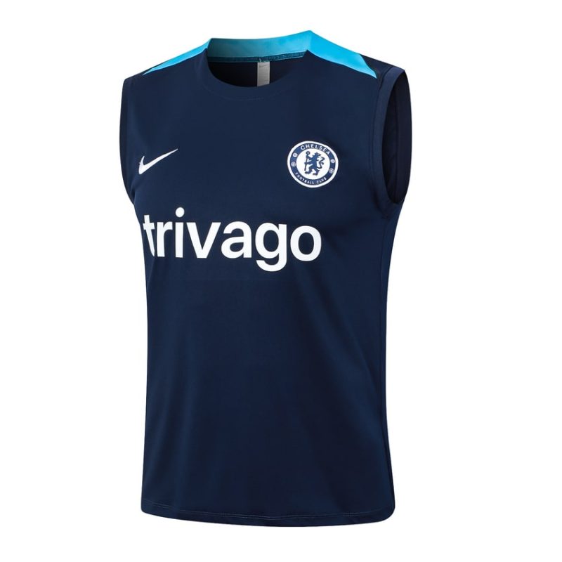 Debardeur Short Chelsea 2024 2025 Bleu Foncé Debardeur Short Chelsea 2024 2025 Bleu Foncé