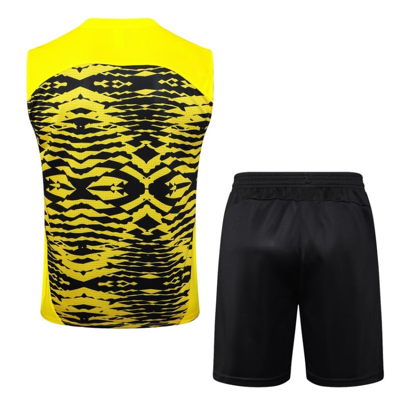 Debardeur Short Dortmund 2024 2025 Jaune Noir Debardeur Short Dortmund 2024 2025 Jaune Noir