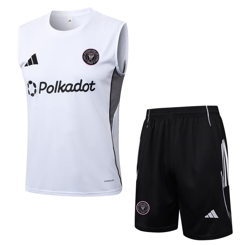 Debardeur Short Inter Miami 2025 2026 Blanc Noir