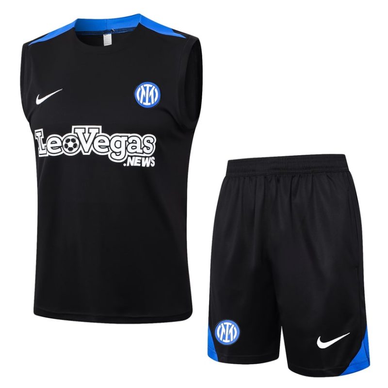 Debardeur Short Inter Milan 2024 2025 Noir Foncé