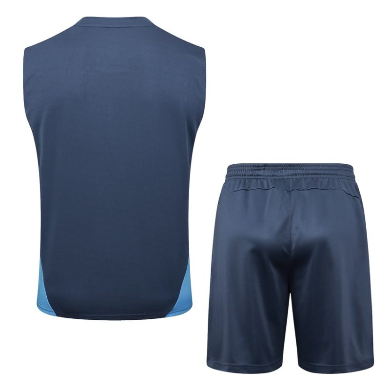 Debardeur Short Manchester City 2024 2025 Bleu Foncé