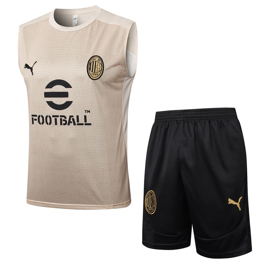 Debardeur Short Milan AC 2024 2025 Beige