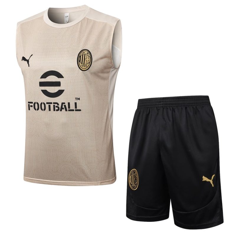 Debardeur Short Milan AC 2024 2025 Beige Debardeur Short Milan AC 2024 2025 Beige