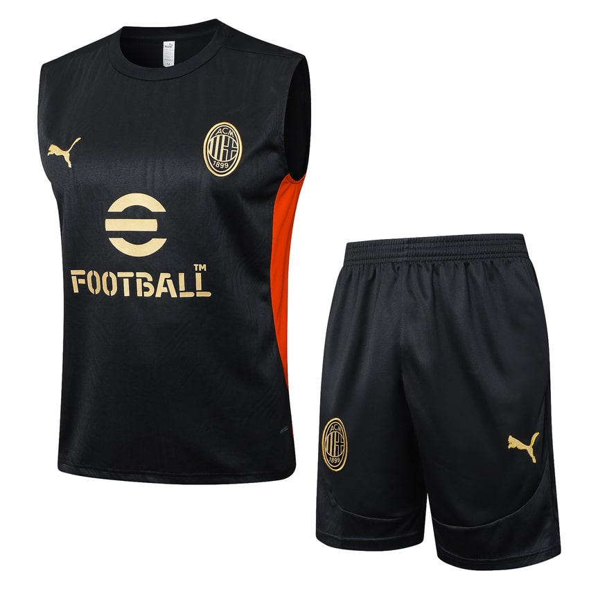 Debardeur Short Milan AC 2024 2025 Noir