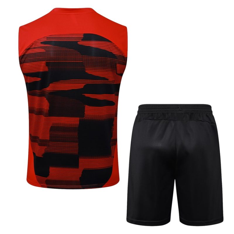 Debardeur Short Milan AC 2024 2025 Rouge Noir