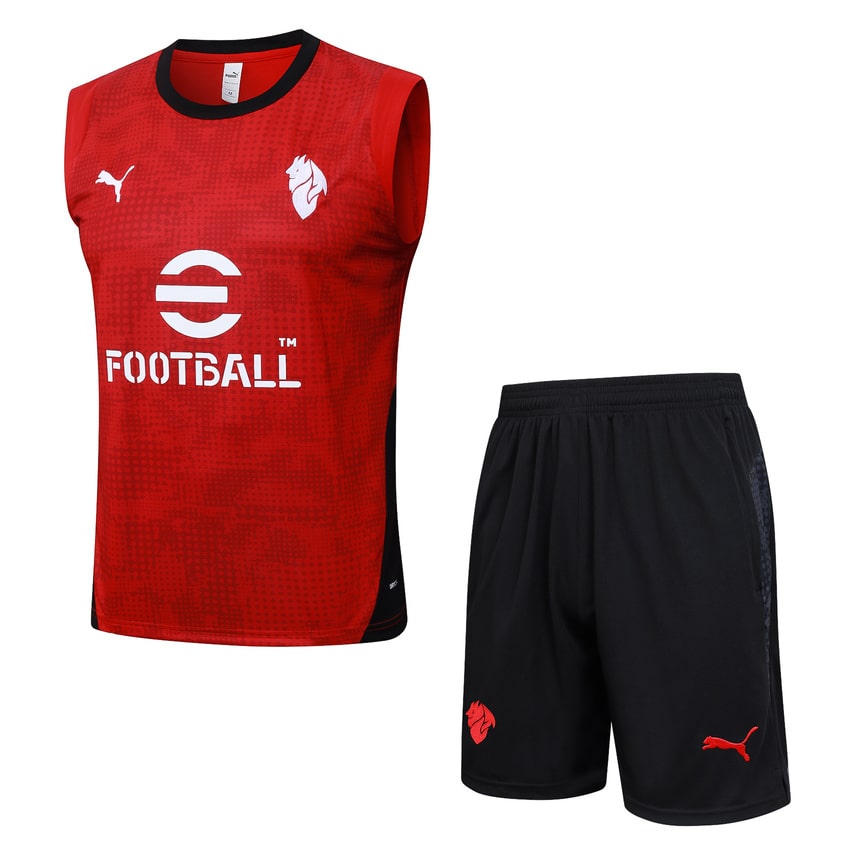 Debardeur Short Milan AC 2025 2026 Rouge Clair