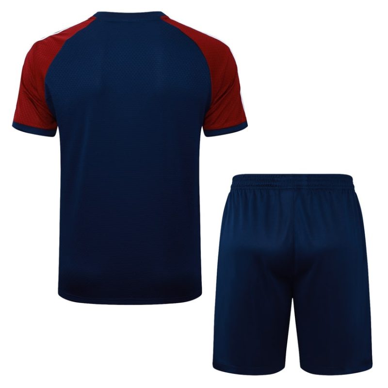 Ensemble Maillot Short Arsenal 2025 2026 Bleu Rouge