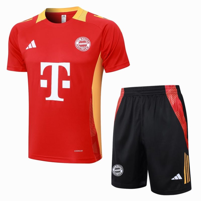 Ensemble Maillot Short Bayern Munich 2024 2025 Rouge Clair