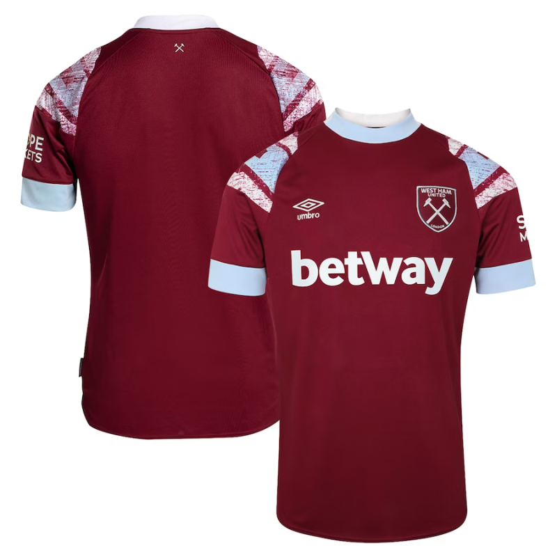 MAILLOT WEST HAM UNITED DOMICILE 2022 2023 MAILLOT WEST HAM UNITED DOMICILE 2022 2023