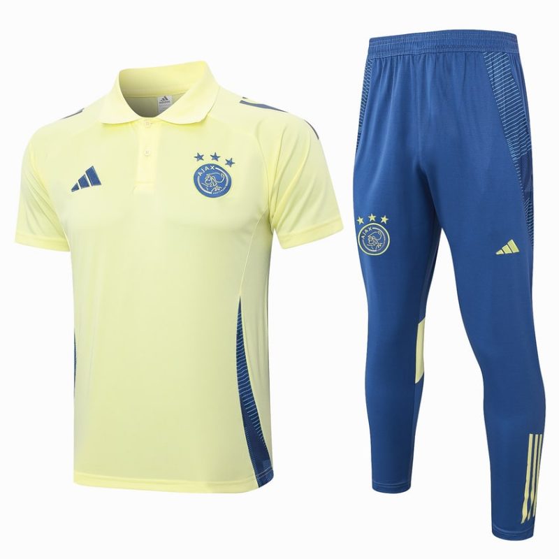 Survetement Ajax Polo 2024 2025 Jaune Survetement Ajax Polo 2024 2025 Jaune