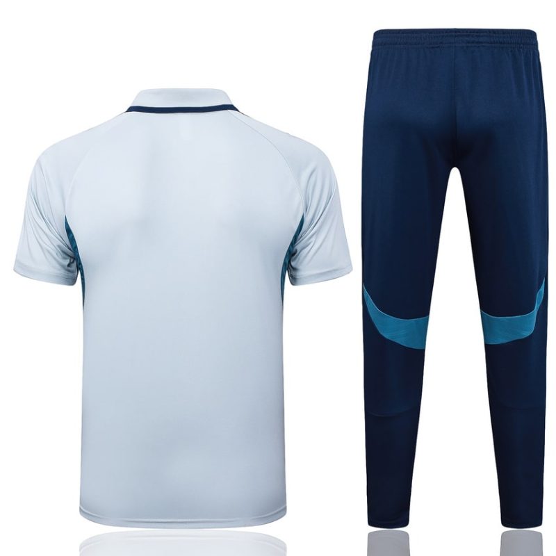 Survetement Arsenal Polo 2025 2026 Blanc Bleu