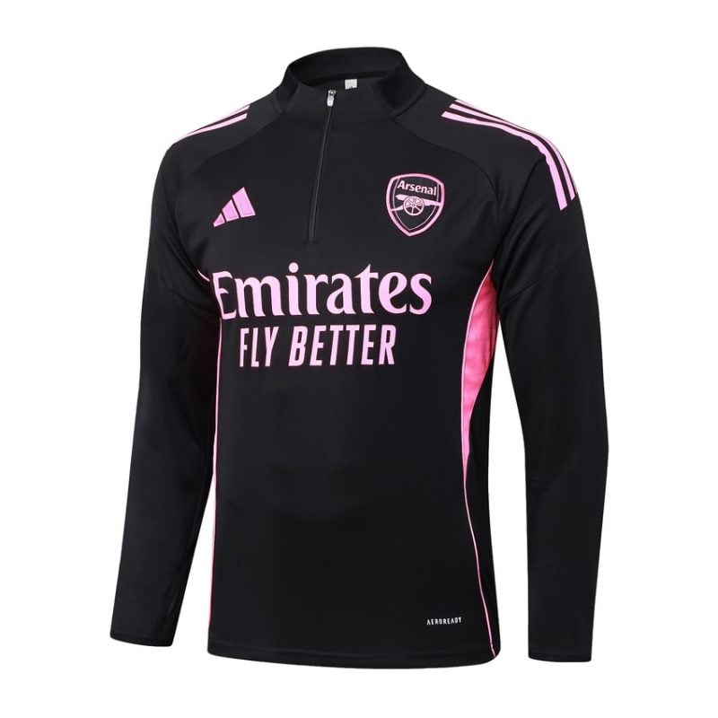 Survetement Arsenal Training 2025 2026 Noir Rose Survetement Arsenal Training 2025 2026 Noir Rose