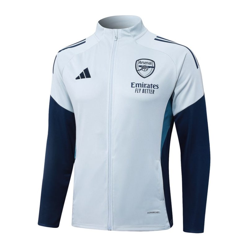 Survetement Arsenal Veste 2025 2026 Blanc Bleu